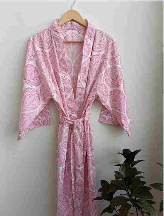 Cotton kimono robes
